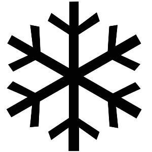 Simbolo fiocco di neve
