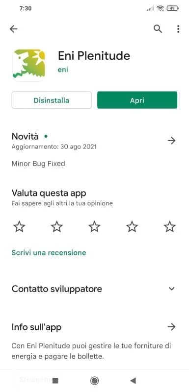 Come installare l'app Eni Plenitude.