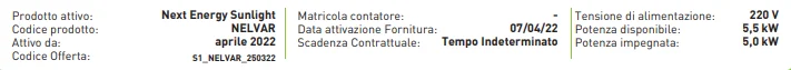 La scadenza delle condizioni economiche non è indicata nelle bollette Sorgenia.