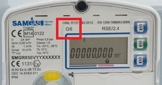 Contatore del gas classe G6