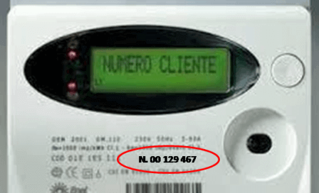 Numero matricola contatore elettronico luce