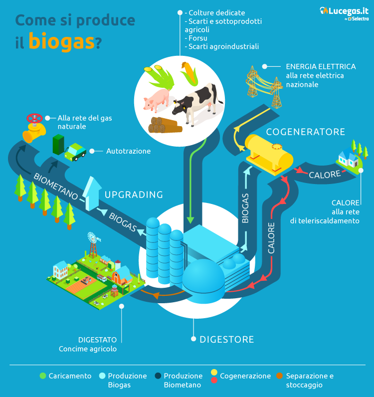 produzione biogas