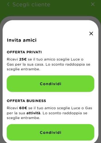 Condividi il codice amico Sorgenia per ricevere lo sconto in bolletta