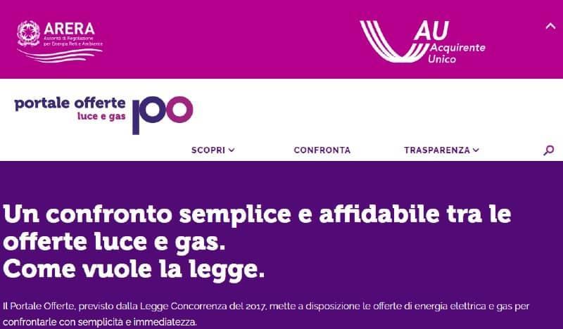 Portale Offerte ARERA