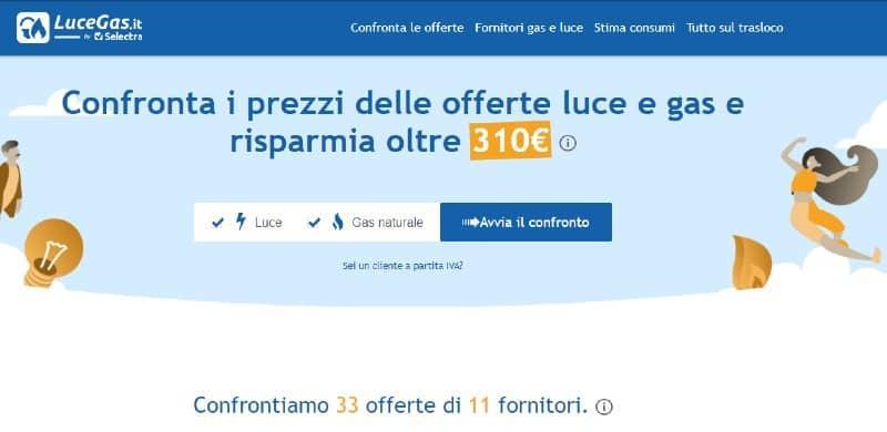 Comparatore tariffe luce-gas.it