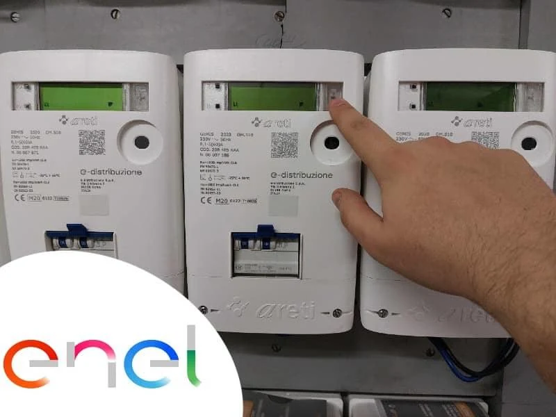 Display del contatore elettronico Enel